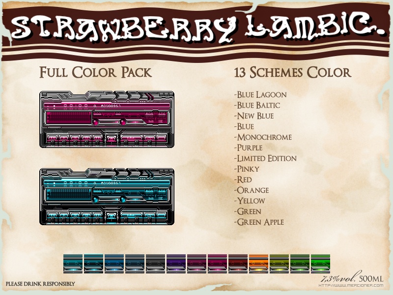 strawberry color pack
