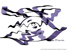 Purple Picasso In Motion_
