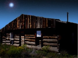 Thomas Mountain Ranch at night