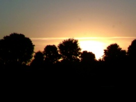 sunset in yakima