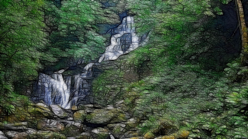 A waterfall in Ireland