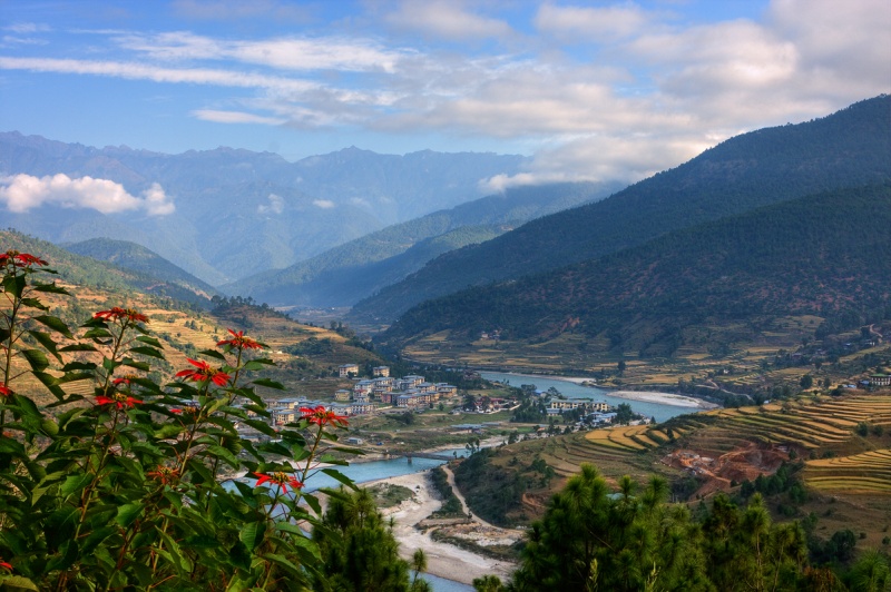 Post Card View from Bhutan