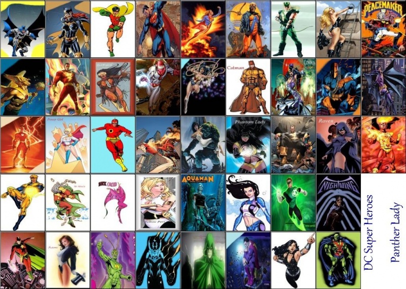 DC Super Heroes Tile Set