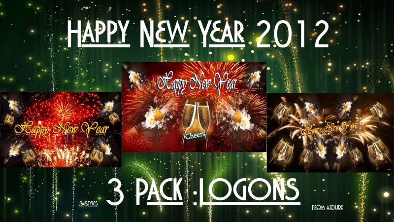 Happy New Year 3pk Logons
