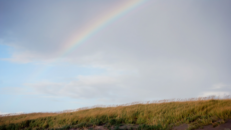 Rainbow on the Dunes