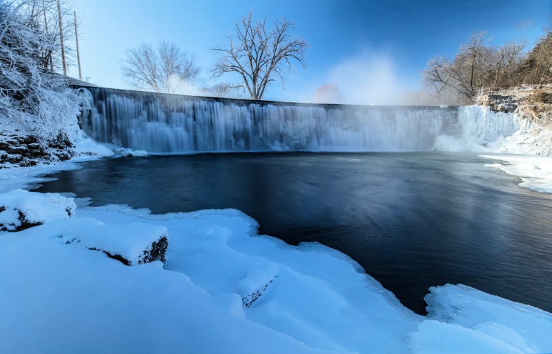 Root River Falls in Winter