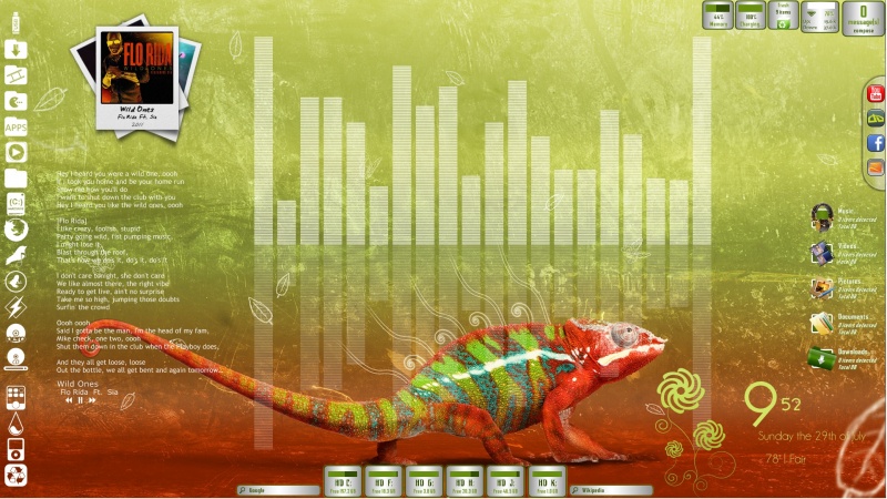Chameleon Desktop for Rainmeter