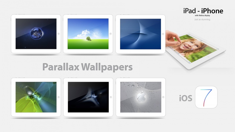 iPad-iPhone iOS 7: Parallax wallpapers