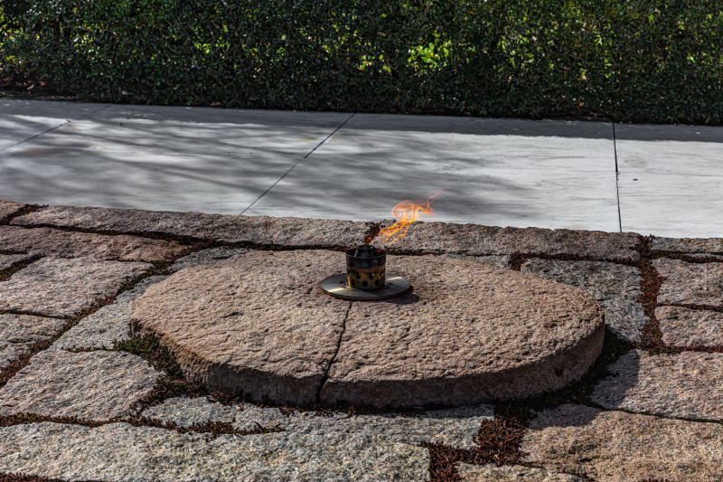 John F. Kennedy Gravesite - Eternal Flame