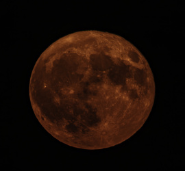 Red Full Moon Rising