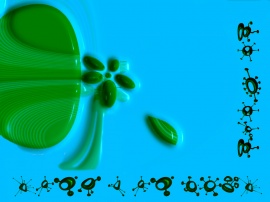 Artificial_Flower_green/blue