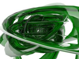 Green Ribbon Spiral