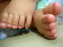 Childs feet
