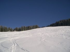 skiing tracks