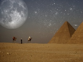 moon over egypt