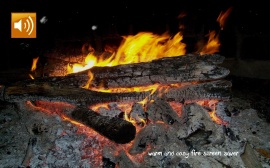 warm and cozy fire scsv w/sound