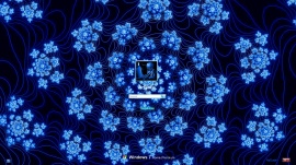 Blue Flowers Logon