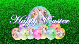 Easter Bunny Eggs Logon