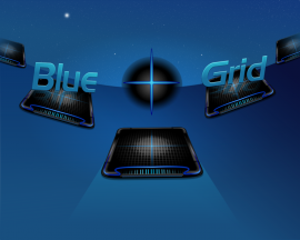 Blue Cross (+) Grid