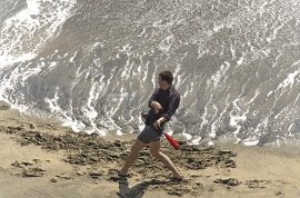 Softball on the beach